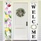 Welcome Banner 2 Pack Spring Door Sign Hanging Banners Welcome Tulip Happy Spring Porch Sign Seasonal Spring Summer Party Decorations for Indoor Outdoor Garden